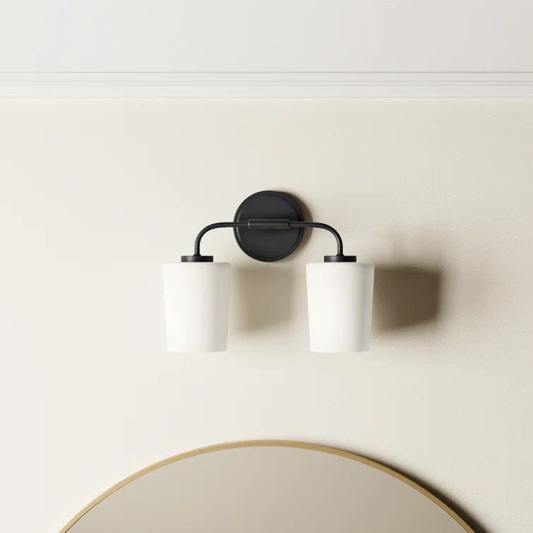 Fitz 2 Light Frosted Dimmable Vanity Light
