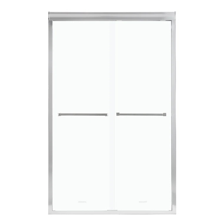 Shower Door 48" W X 76"H Semi-Frameless Bypass Sliding Shower Enclosure
