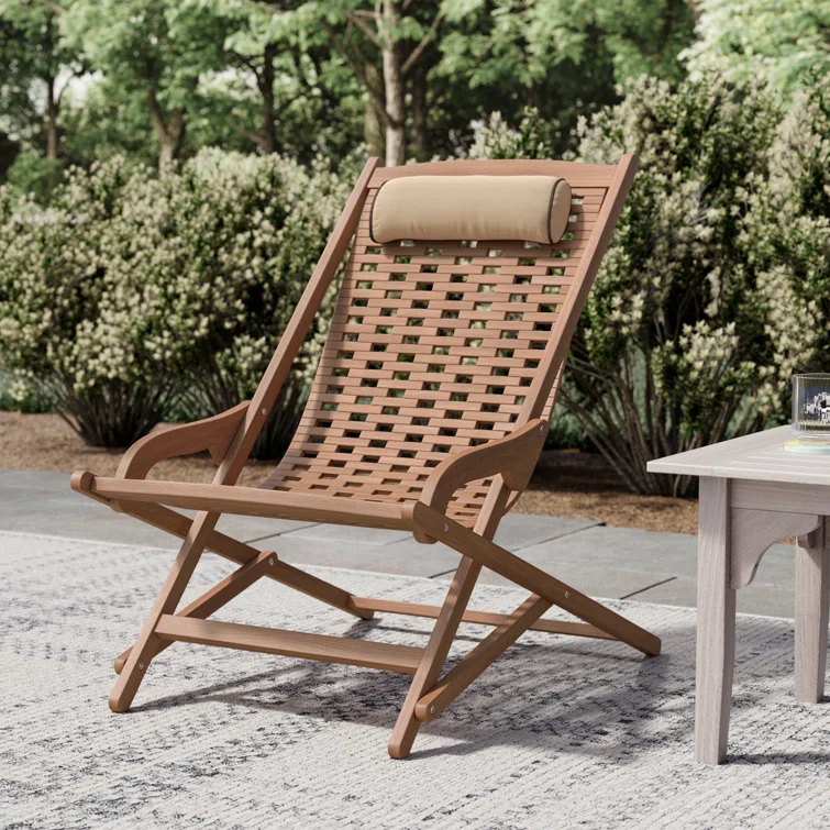 Fleur Eucalyptus Outdoor Lounge Chair with Cushion
