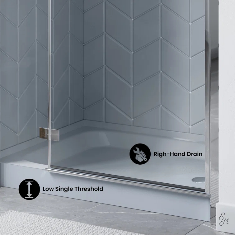 Voltaire 48" x 36" Single-Threshold, Shower Base