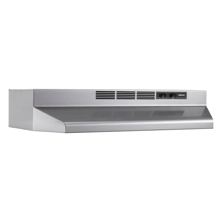 Broan NuTone Broan® 30-Inch Ductless Under-Cabinet Range Hood, Stainless Finish with PrintGuard 4130SF