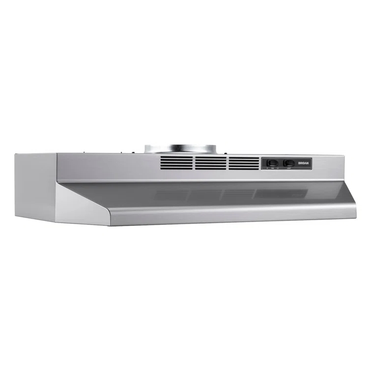 Broan NuTone Broan® 24-Inch Convertible Under-Cabinet Range Hood, 230 Max Blower CFM, Stainless Finish F4024SF