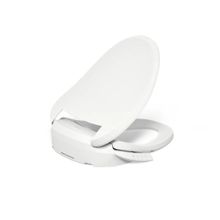 PureWash E545 Elongated Heated Bidet Toilet Seat, Electric Bidets for Existing Toilets