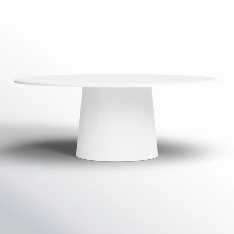 Beth Oval Dining Table - White