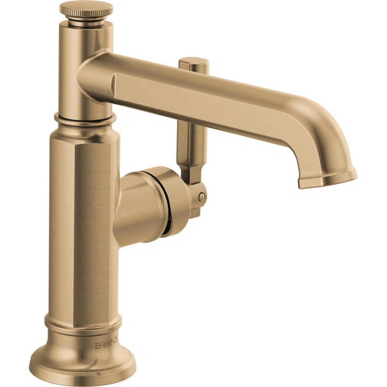 Luxe Gold Single-Handle Modern Brass Faucet