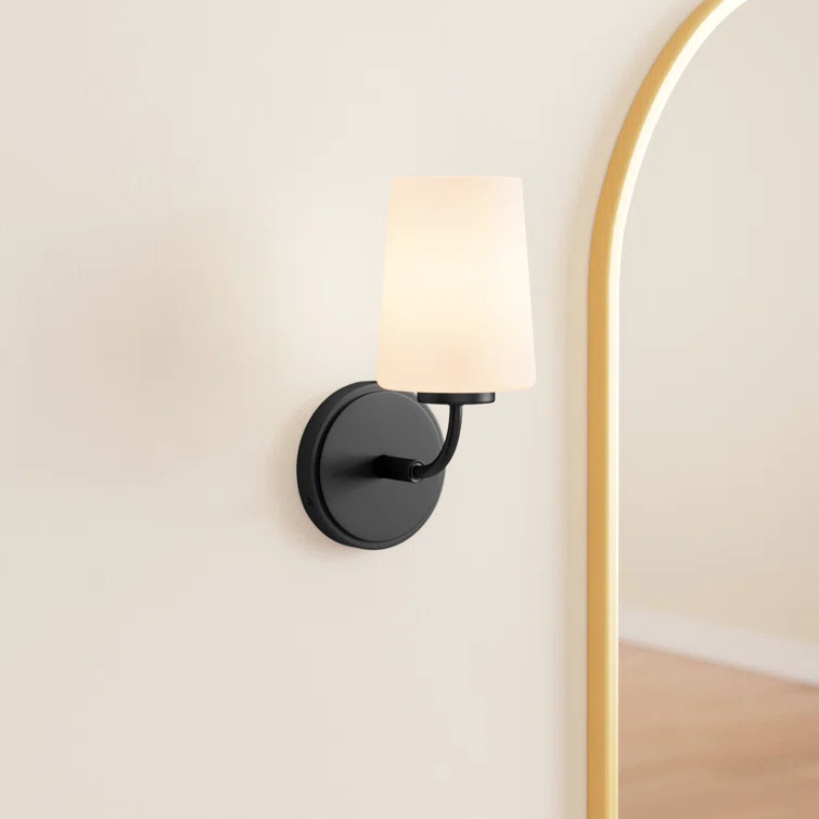 Fitz Single Frosted Dimmable Bath Sconce