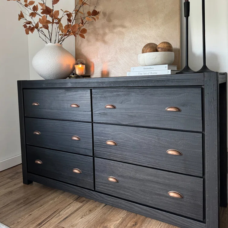 Montauk Solid Wood 59.5'' W 6 - Drawer Dresser