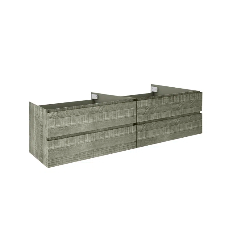 Fresca Formosa 70" Wall Mount Floating Double Sink Bathroom Vanity Base Only - Top and Sink Not Included