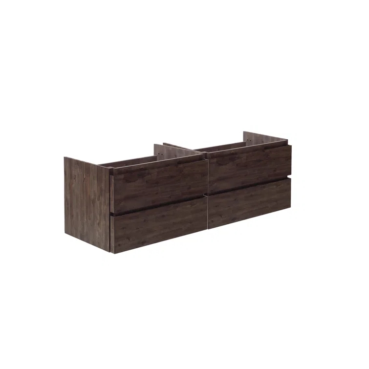 Fresca Formosa 70" Wall Mount Floating Double Sink Bathroom Vanity Base Only - Top and Sink Not Included