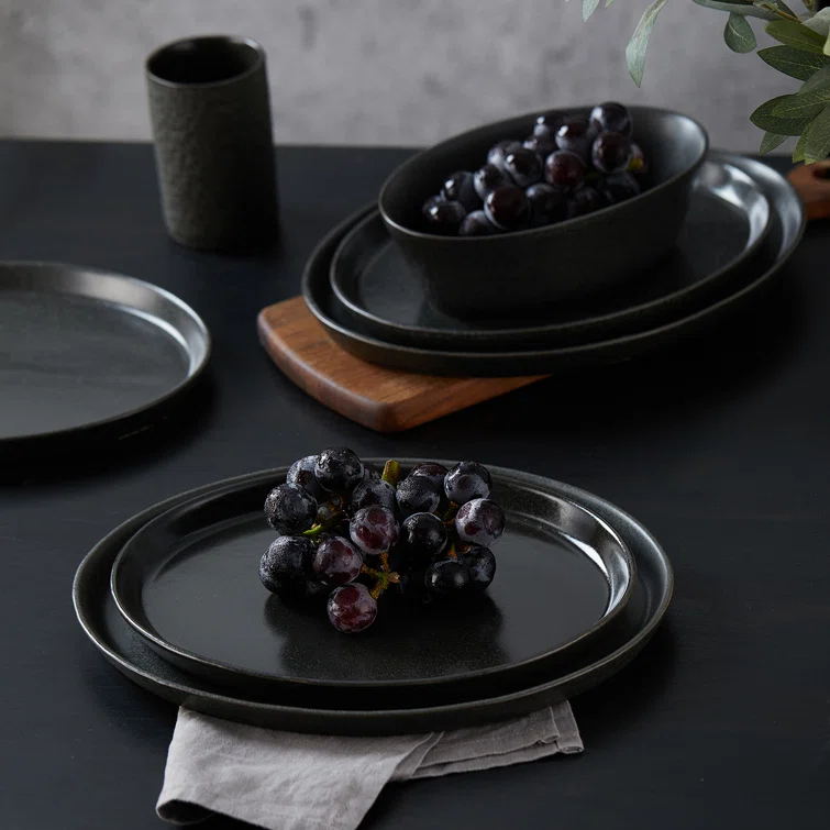 Stone by Mercer Project Katachi 32-Piece Dinnerware Set Stoneware