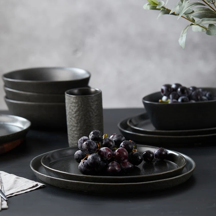 Stone by Mercer Project Katachi 32-Piece Dinnerware Set Stoneware