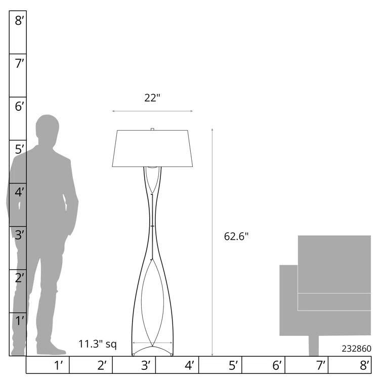 Moreau 62.6" Novelty Floor Lamp