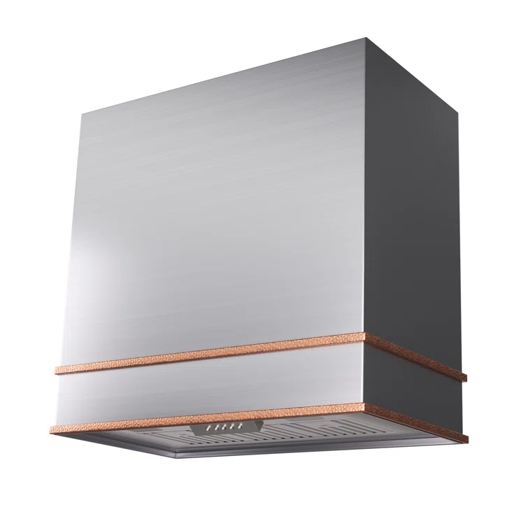 Akicon 30" Stainless Steel 600 CFM Ducted (Vented) Wall Mounted Required Range Hood