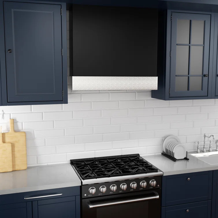 Akicon Akicon 600 CFM Ducted (Vented) Wall Mounted Required Range Hood AK-HS30HD-JBN