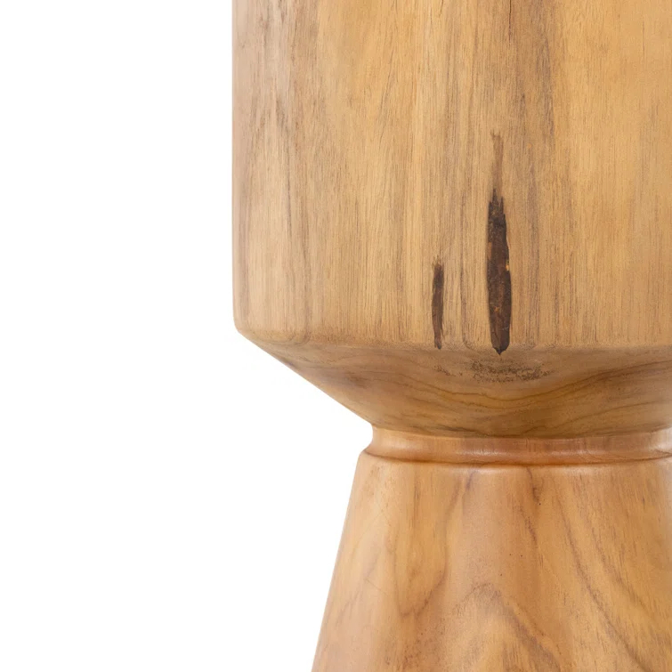 Jovie Outdoor Round Teak Side Table