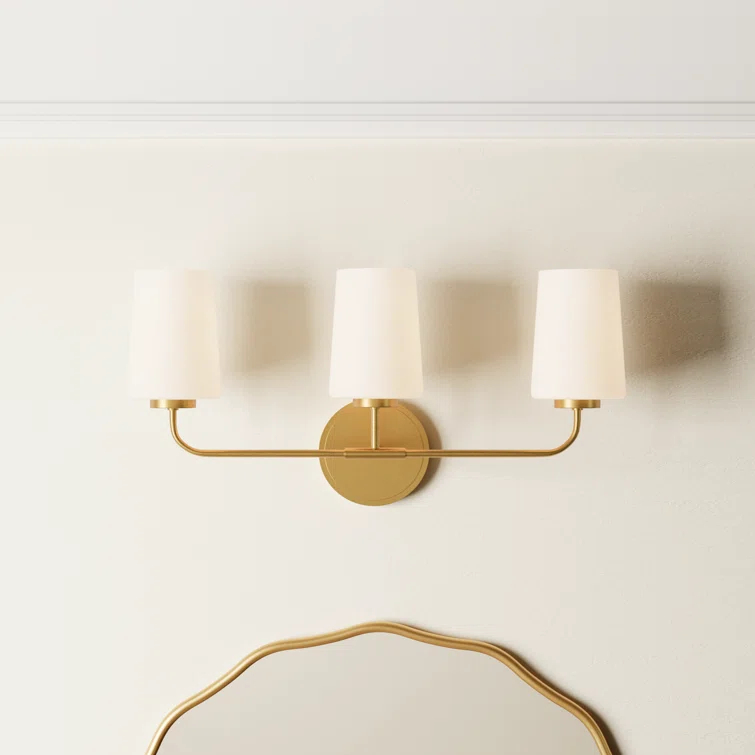 Fitz 3 Light Frosted Dimmable Vanity Light