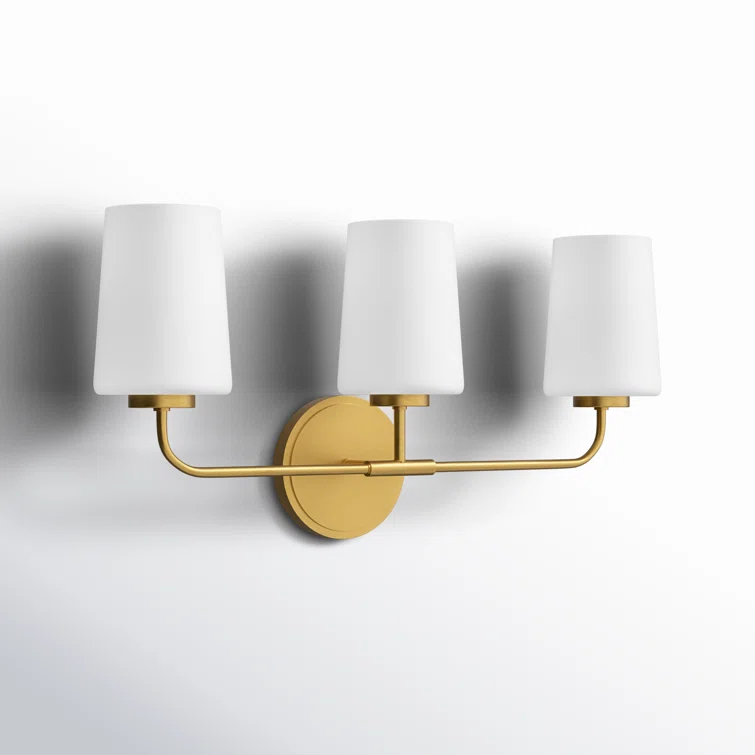 Fitz 3 Light Frosted Dimmable Vanity Light