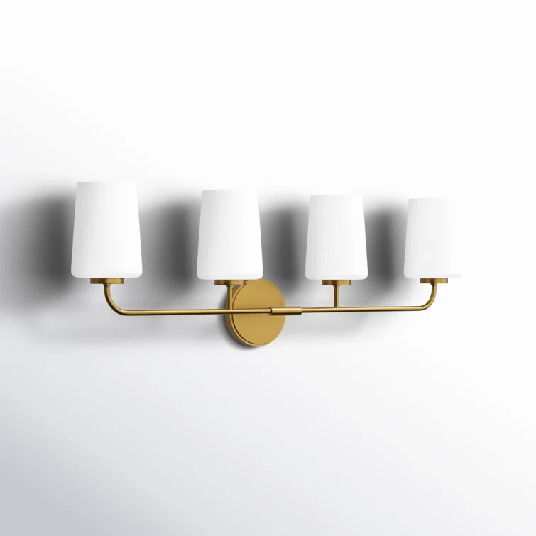 Fitz 4 Light Frosted Dimmable Vanity Light