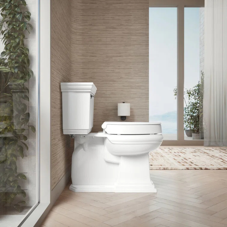 Hyten Elevated Toilet Seat with Quiet-Close Lid and Seat and Grip-Tight Bumpers