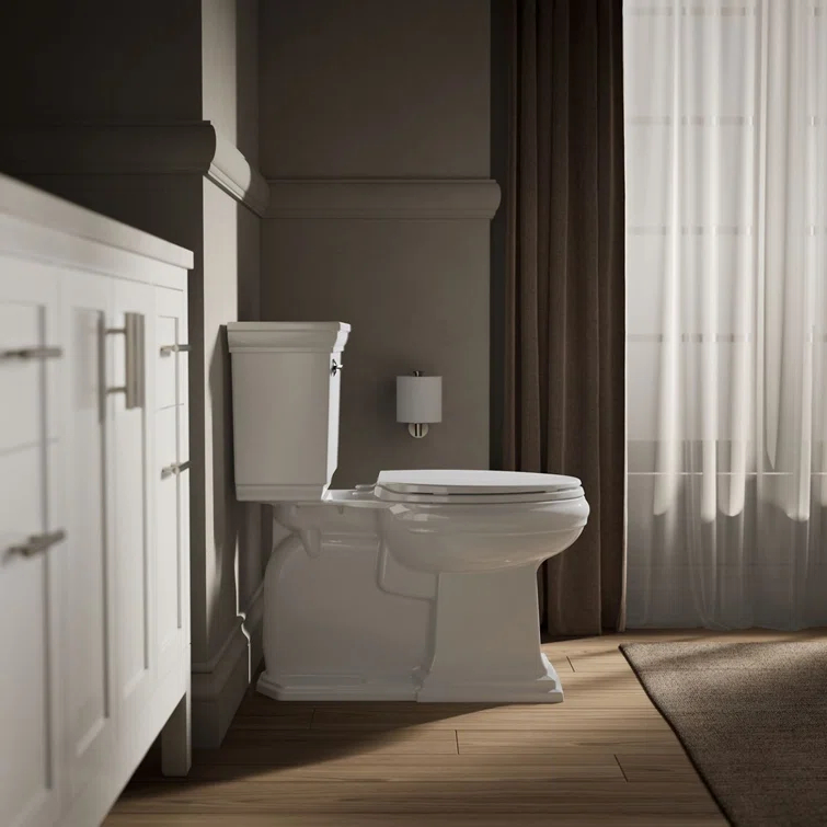 Kohler Brevia Quiet-Close Toilet Seat with Grip-Tight Bumpers and Quick-Attach Hardware