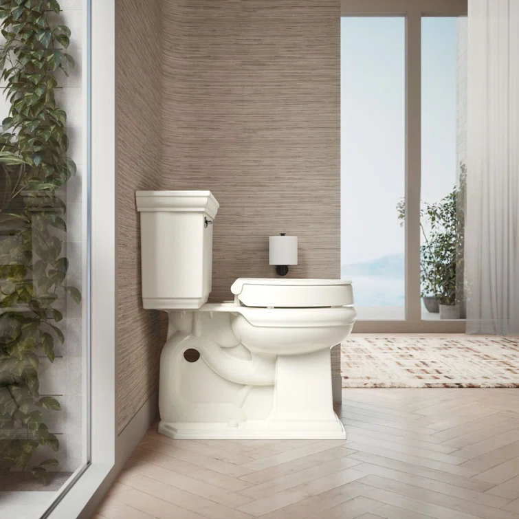 Hyten Elevated Toilet Seat with Quiet-Close Lid and Seat and Grip-Tight Bumpers