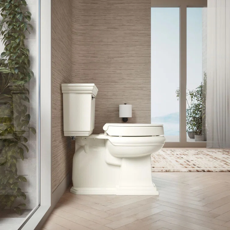 Hyten Elevated Toilet Seat with Quiet-Close Lid and Seat and Grip-Tight Bumpers