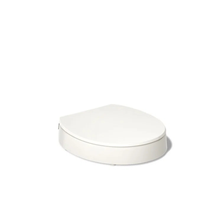 Hyten Elevated Toilet Seat with Quiet-Close Lid and Seat and Grip-Tight Bumpers