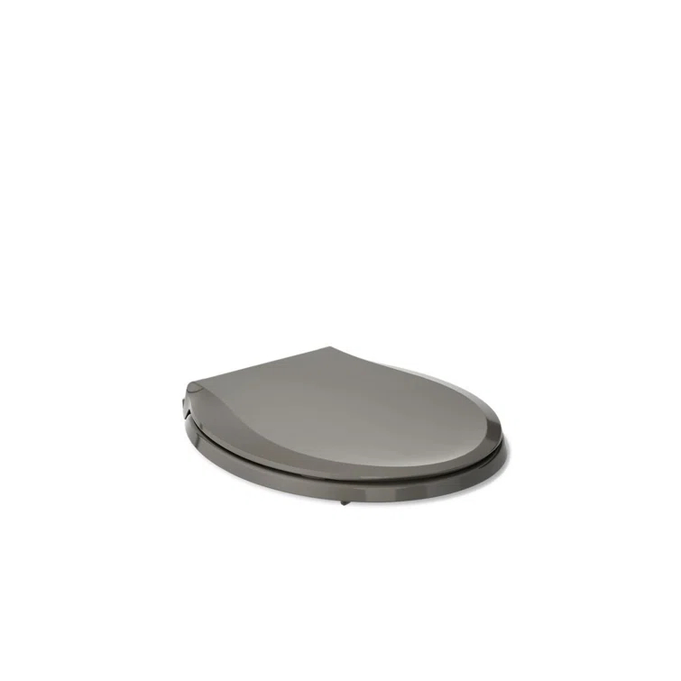 Cachet Round-Front Toilet Seat with Quiet-Close Lid and Seat and Grip-Tight Bumpers