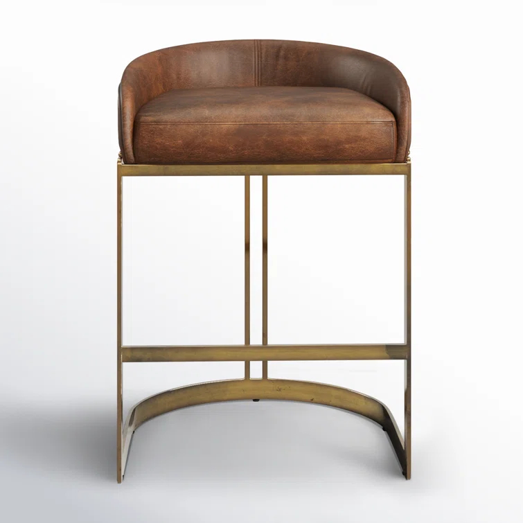 Bradley Genuine Leather Bar & Counter Stool