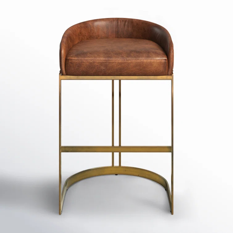 Bradley Genuine Leather Bar & Counter Stool
