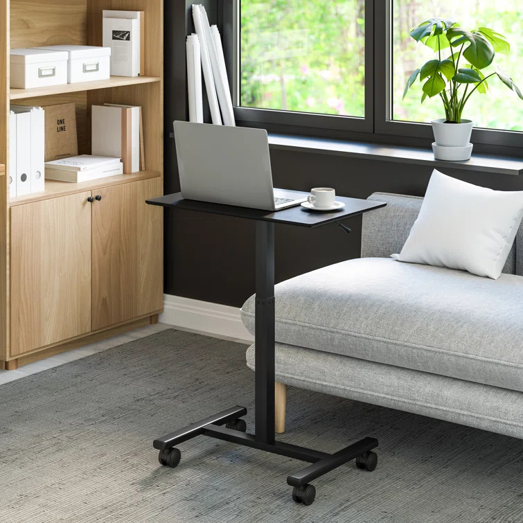 airLIFT® 25.6" Adjustable Height Mobile Rolling Laptop Cart Desk