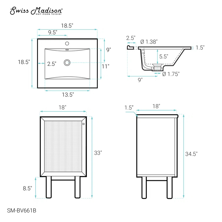 Classe 18" Bathroom Vanity