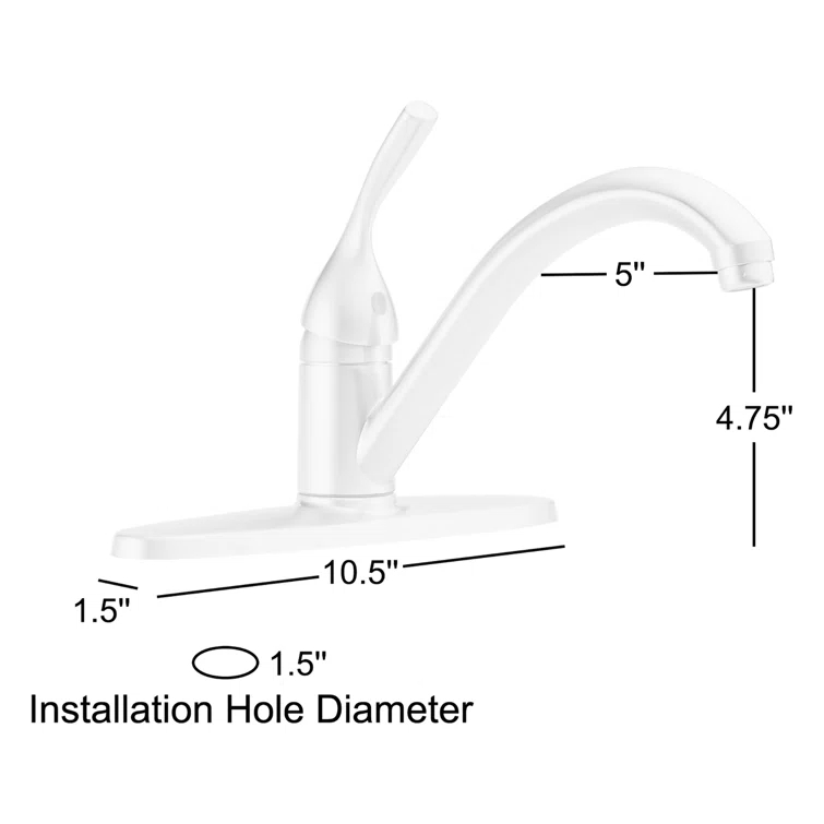 Classic Standard Single Handle Kitchen Faucet