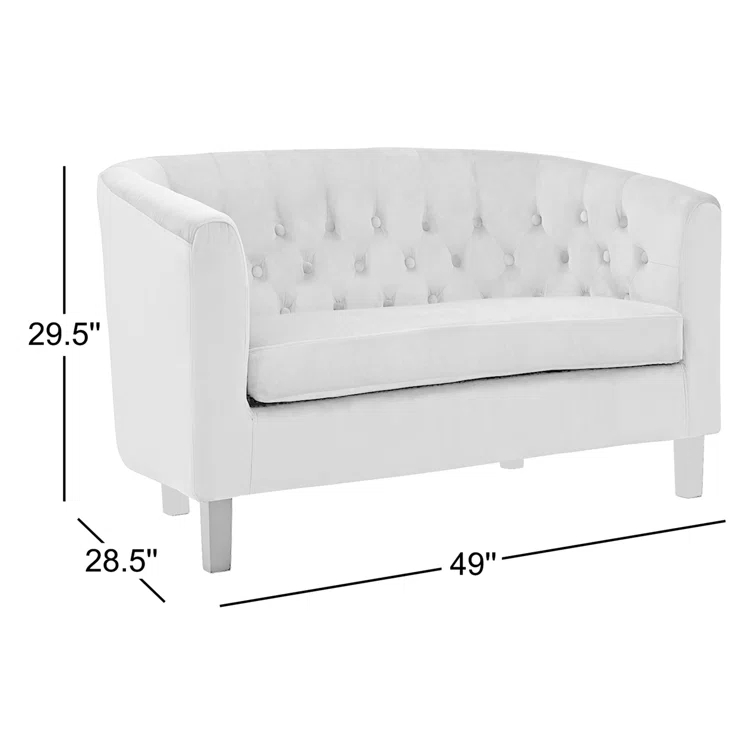 Modway Prospect Upholstered Fabric Loveseat