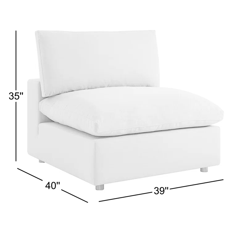 Modway Copper Grove Hrazdan Down-filled Over-stuffed Armless Chair