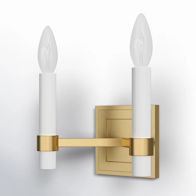 Annabel Steel Candle Wall Light