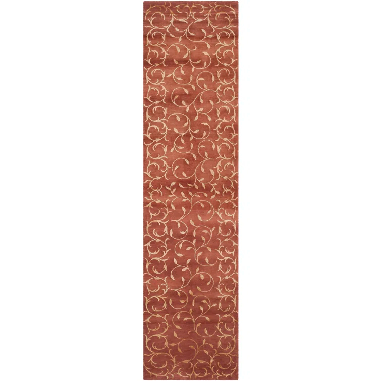 Sabha Hand Knotted Silk & Wool Pile Floral Rug