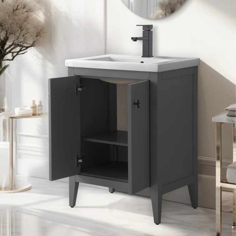 24" Single Bathroom Vanity Set