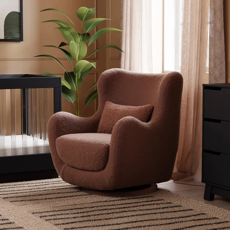 Solstice Swivel Glider in Boucle