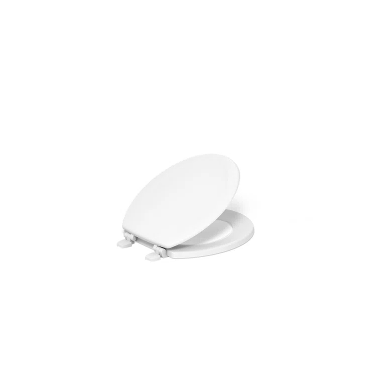 Stonewood Compression-Molded Wood Toilet Seat with Color-Matched Plastic Hinges