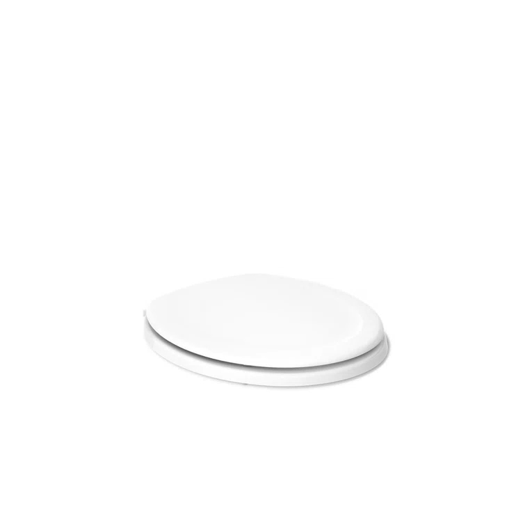 Stonewood Compression-Molded Wood Toilet Seat with Color-Matched Plastic Hinges