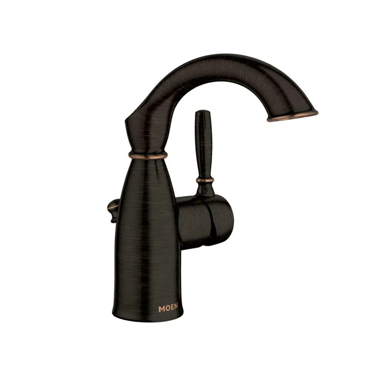 Moen Sarona Single Hole Bathroom Faucet with Drain Assembly and Optional Deckplate