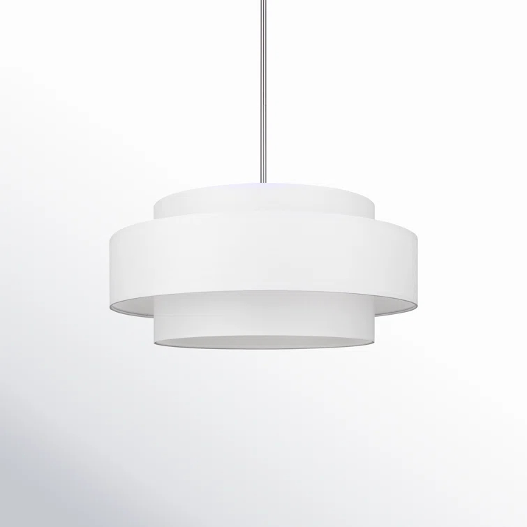Eline 3 Light Metal Dimmable Drum Chandelier