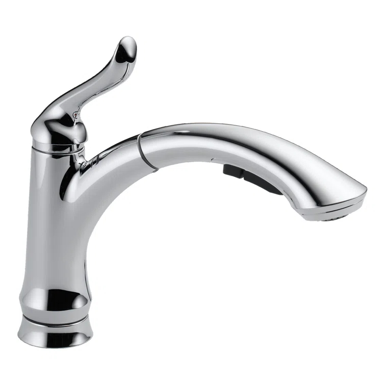 Linden Pull Out Sprayer Kitchen Sink Faucet, Single Handle Kitchen Faucet