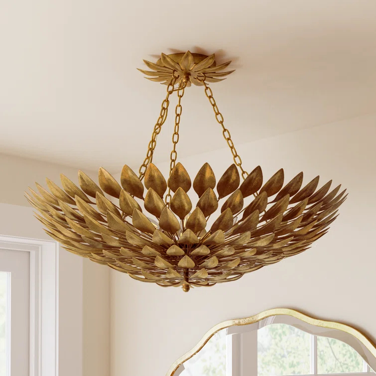 Margo 6 Light Metal Semi Flush Mount