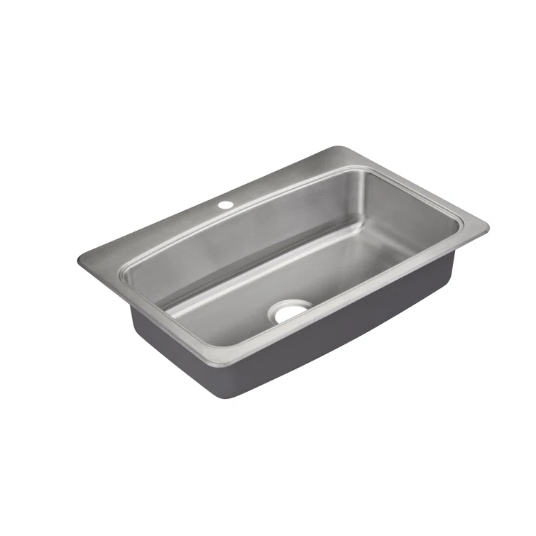 22.0625'' L Drop-In Single Bowl Stainless Steel Kitchen Sink