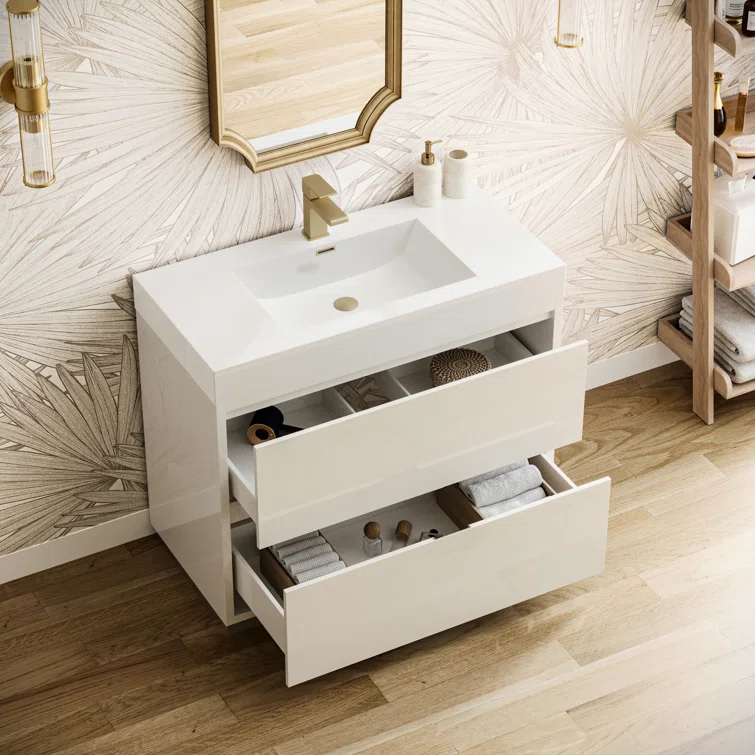 Valencia 40" Freestanding Single Sink Bathroom Vanity with Top and Sink (Faucet Not Included)