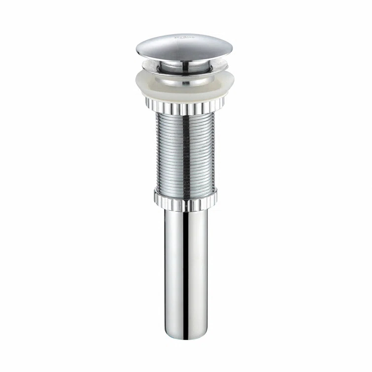 Kraus Ramus Vessel Mixer Single-Handle Bathroom Faucet with Matching Pop-Up Drain