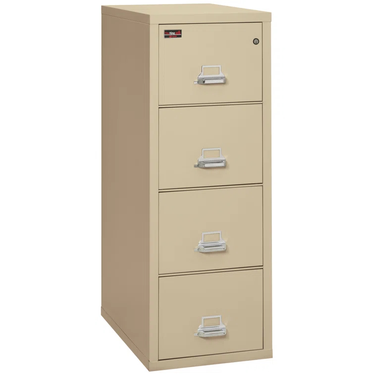 Fireproof 20.8125'' Wide 4 -Drawer Steel File Cabinet