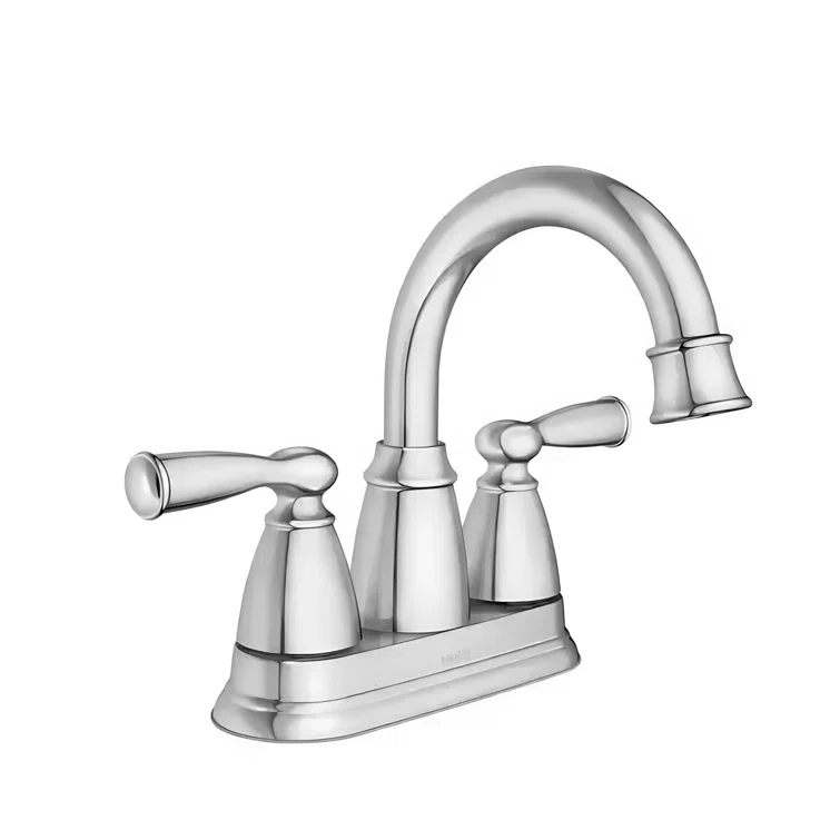 Moen Banbury 4-in Centerset 2-Handle Bathroom Faucet in Chrome